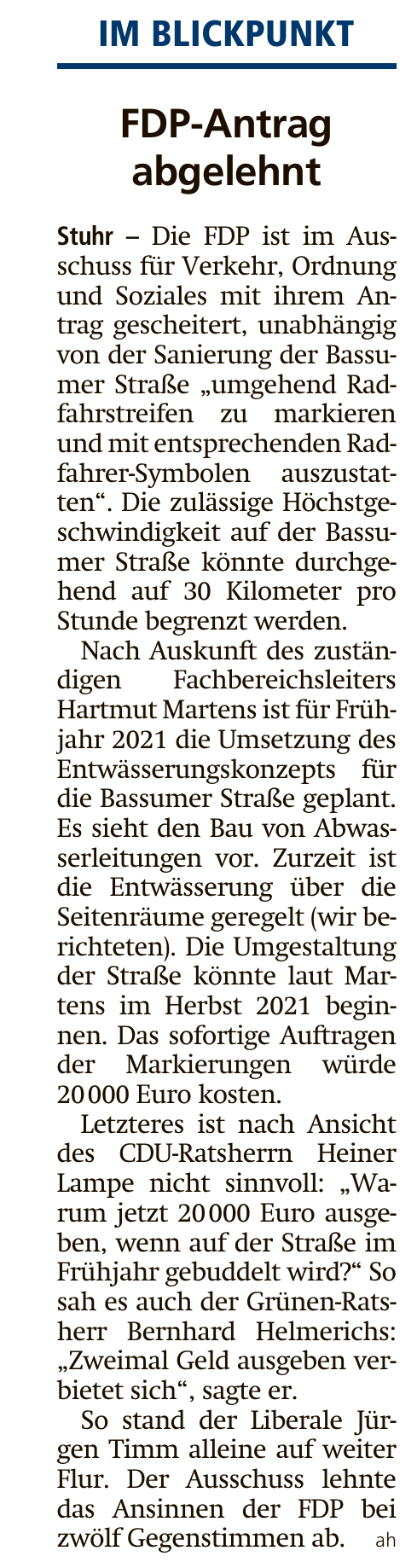 Artikel der Kreiszeitung