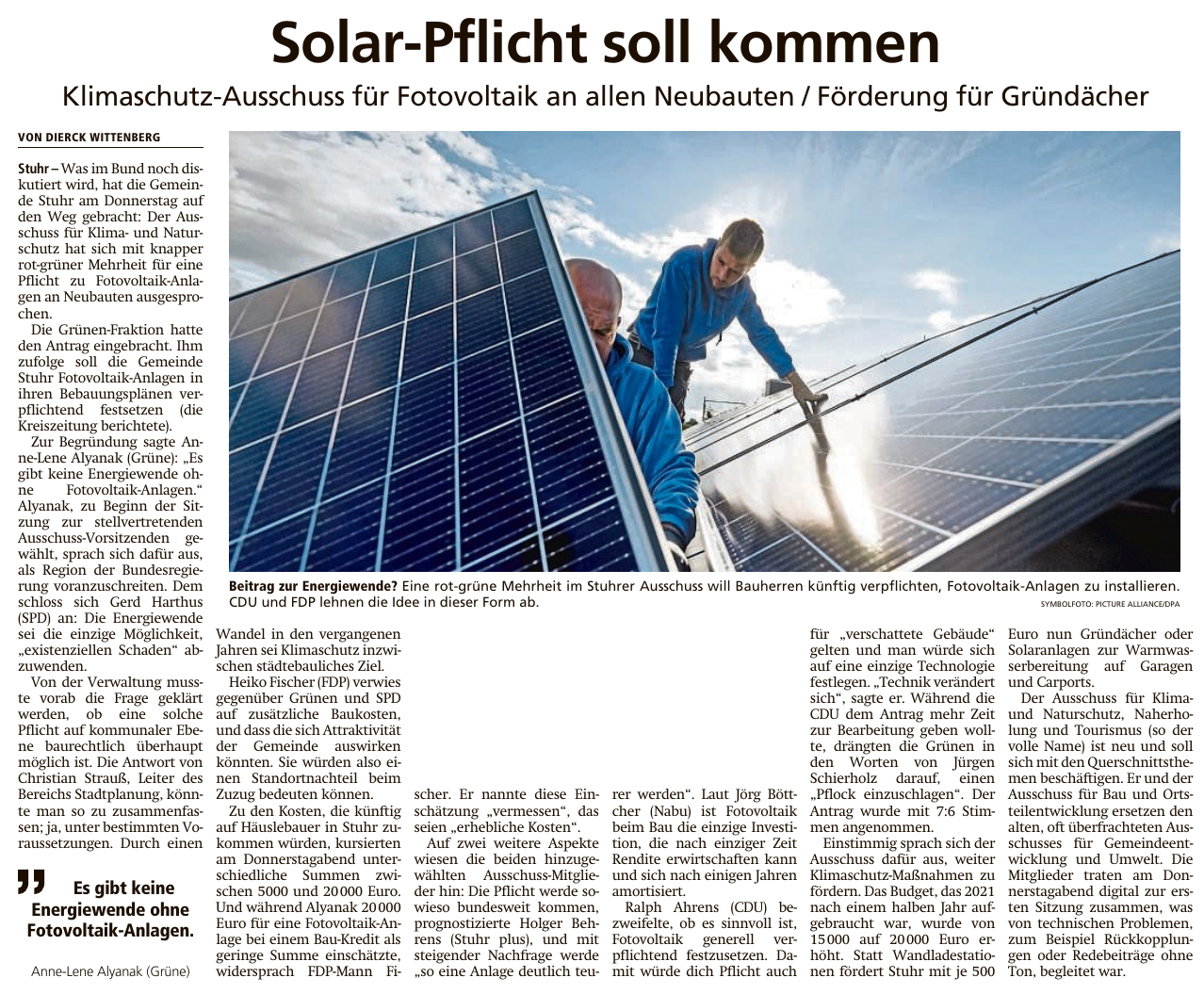 Solarpflicht